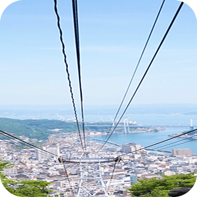 ロープウェイからの景色